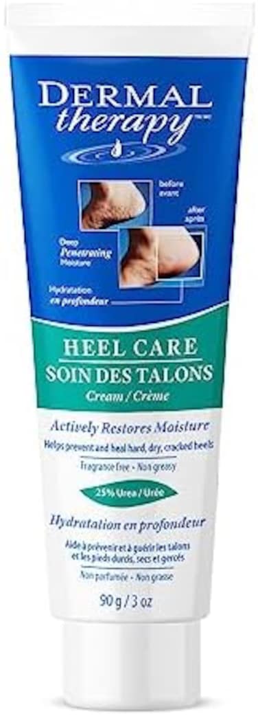 علاج الجلد 3 أونصة لعلاج الكعب المتشقق - لوشن غير دهني للعناية بالقدم لإصلاح القدم الجافة - كريم اليوريا يعمل العجائب على الكعب المتشقق