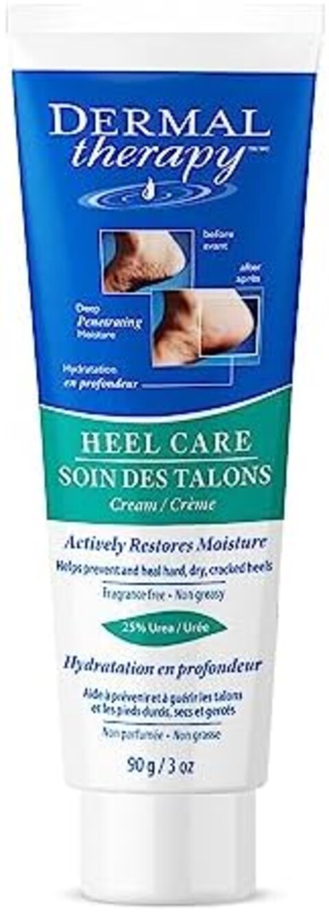 Dermal Therapy 3 Ounce Cracked Heel Treatment - Non Greasy Foot Care Lotion To Repair Dry Feet - Urea Cream Works Wonders On Cracked Heels