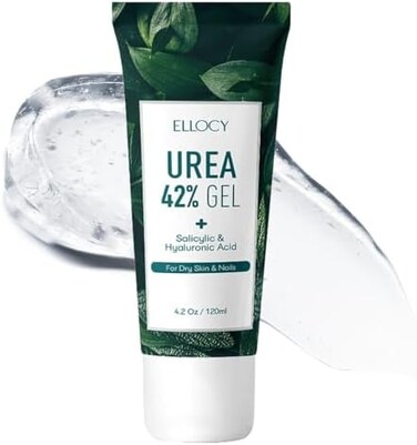 42% جل يوريا ماكس بلس الساليسيليك وحمض الهيالورونيك - ينعم ويرطب الكعب المتشقق والمرفقين والقدمين واليدين ويساعد على التخلص من فطريات أظافر القدم