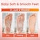 Foot Peel Mask - Foot Mask For Baby Soft Skin - Remove Dead Skin, Dry, Cracked Feet &amp; Callus, Foot Spa, Made With Aloe Vera Extract For Women And Men (2 Pairs Peach)