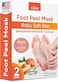 Foot Peel Mask - Foot Mask For Baby Soft Skin - Remove Dead Skin, Dry, Cracked Feet &amp; Callus, Foot Spa, Made With Aloe Vera Extract For Women And Men (2 Pairs Peach)