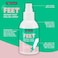 Freeman Flirty Feet Coconut &amp; Aloe Instant Peeling Foot Peeling Spray, Softening Foot Mask Exfoliates &amp; Removes Dead Skin, Moisturize Dry Feet, Clean Ingredients, Cruelty-Free, 4 Fl.Oz./ 118 ml Bottle