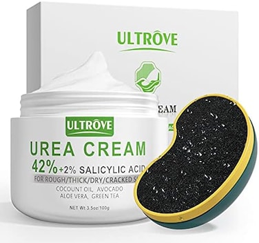 Urea Cream 42% - 2% Salicylic Acid Foot Moisturizer - Callus &amp; Dead Skin Remover, Repairing Foot File, 3.5 Oz