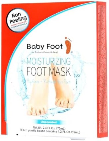 Baby Foot Moisturizing Foot Mask - Non Peel 15-Minute Treatment - Unscented