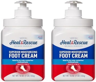 Profoot Heel Rescue Foot Cream 16 Ounce Bottle, 2 Pack, For Cracked, Calloused Or Chapped Skin