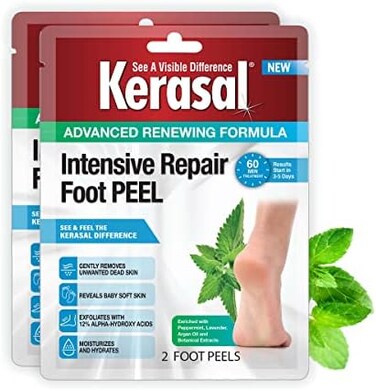 مقشر القدم للإصلاح المكثف من كيراسال للأقدام الجافة، زوجان