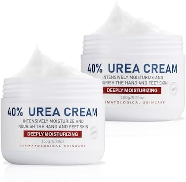 Urea Cream 40 Percent,Foot &amp; Hand Cream For Dry Cracked,Urea Lotion For Feet Maximum Strength(2 Packs)