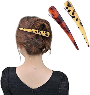 13 سنتيمتر كبير ليوبارد طباعة لا زلة قبضة مقاطع الشعر المعدنية منقار البط الأسنان الانحناء مخلب المشبك قبضة الشعر دبابيس الشعر شيك التصميم