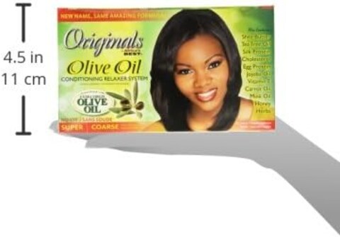 Africa&#39;s Best Organics Organic Conditioning Relaxer System, For Coarse Resistant Hair, No-Lye, Super