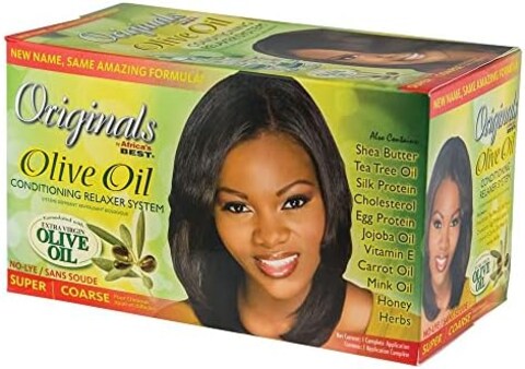 Africa&#39;s Best Organics Organic Conditioning Relaxer System, For Coarse Resistant Hair, No-Lye, Super