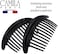 Paris Mp978/2 French Hair Side Combs, Large 17Cm . Strong Hold Grip Hair Clips For Women, No Slip And Durable Styling Girls Hair Accessories, Made In France With Cellulose