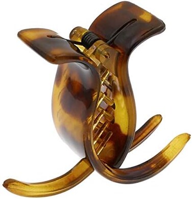 مشبك شعر فرنسي للنساء من باريس CP1432، حامل ذيل حصان طوكيو 3 أسنان، مشابك مخلب شعر للفتيات، إكسسوارات شعر عصرية متينة للنساء، مقبض قوي لا ينزلق، صنع في فرنسا