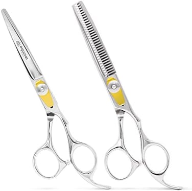 [New Packaging] Equinox Professional Razor Edge Series - Barber Hair Cutting And Thinning/Texturizing Scissors/Shears Set - 6.5
