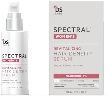 Ds Labs Spectral.Csf Hair Density Serum - Thickening Treatment For Women Experiencing Hair Shedding, Glycolic Acid, Lactic Acid, Niacinamide, Aloe Vera &amp; Biotin, 60ml
