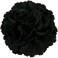 مشبك شعر على شكل زهرة الفاوانيا بنقشة زهور الخريف، بروش على شكل زهرة راقصة الفلامنكو (أسود)