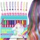 Girlzone 200G(7Oz) Ze Girls' Colourful Hair Chalk Pens - 10
