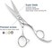 5. 5Inch Barber Scissors Hair Scissors Hair Shears Cutting Shears Japan 440C Silvery Convex Blades Kinsaro
