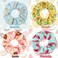 Willbond 16 Pieces Cute Hair Scrunchies Kawaii Colorful Hair Scrunchies Cute Unicorn Rainbow Mermaid Dog Printing Hair Scrunchy Ponytail Holder Hair Ties Accessories For Women And Girls
