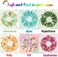 Willbond 16 Pieces Cute Hair Scrunchies Kawaii Colorful Hair Scrunchies Cute Unicorn Rainbow Mermaid Dog Printing Hair Scrunchy Ponytail Holder Hair Ties Accessories For Women And Girls