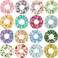Willbond 16 Pieces Cute Hair Scrunchies Kawaii Colorful Hair Scrunchies Cute Unicorn Rainbow Mermaid Dog Printing Hair Scrunchy Ponytail Holder Hair Ties Accessories For Women And Girls