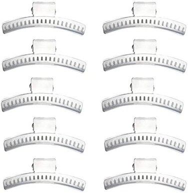 Hair Wave Clips - Set Of 10 - Aluminum 3.5" Butterfly Wave Setting Clips - Finger Wave Clips For Hair - Marcel Wave Hair Clips - Fingerwave Clips - Wave Clamps