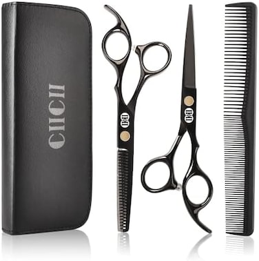 Ciicii Professional Hair Cutting Scissors Shears Set Kit