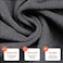 Microfiber Hair Towel - 10 Pack - Salon Towels - Quick Dry Microfiber Towels - 29 X 16 Inches Ultra-Soft Microfiber Towel For Hair, Facial Towels With Soft Absorbant - Black