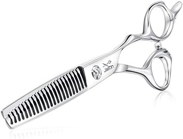 Jason 6" Texturizing Hair Scissors, 23 Teeth Hair Texture Shears Professional Blending Hair Thinning Scissor For Barber, Hairdresser, Stylist, Women And Men, Japanese 440C Stainless Steel