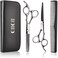 Ciicii Hair Cutting Scissors Shears Set, Professional Hairdressing Scissors Kit (Hair Beard Trimming Shaping Grooming Thinning Shears) For Men Women Pets Home Salon Barber Cutting Kit (Silver)