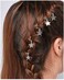 Dreadlock Hair Rings Silver Star Hair Braid Rings Hair Loops Clips Braid Hair Loop Accessories For Women And Girls (Silver)