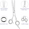 Professional Thinning Shears Hair Cutting Teeth Scissors(6.7-Inches),Stainless Steel Haircut Scissor With Fine Adjustment Screw For Home Salon,Barber Hairdressing Scissor For Women Men Kids