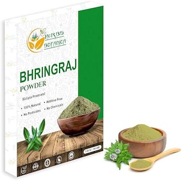100% Natural Bhringraj Powder, Pure Bhringaraj Eclipta Alba - Promotes Healthy Hair Growth (150 Gm (0.33 Lb) 5.3 Oz Bringraj Powder For Hair Growth Ayurvedic Powder