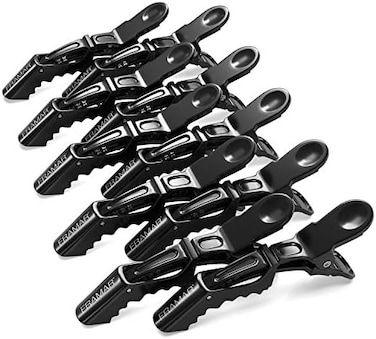 Framar Black Hair Clips 10 Pcs, Hair Clips For Women, Premium Hair Clip, Alligator Hair Clips For Styling Women, Alligator Clips For Hair, Pince A Cheveux, Hair Accessories, No Crease Hair Clips.