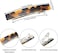 Willbond 6 Pieces Tortoise Shell Hair Barrettes Medium French Snap Hair Barrettes Automatic Acetate Hair Clips Tortoise Rectangle Hair Clips For Women Girls Hair Accessories (Chic Patterns)