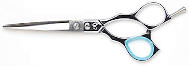 Japanese Beauty Shears/Scissors M600 Shear - Removable Finger Rest And Classic, Offset Ergonomic Handles - 6.0 In. Total Length