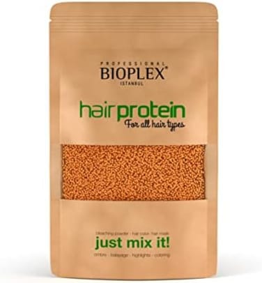 علاج بروتين الشعر بيوبليكس لا يوجد شعر تالف للتبييض والتلوين - تركيبة مضادة للكسر في كرات البروتين الذهبية الصغيرة المعجزة - اصنع شعر أشقر جميل