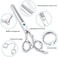 Aethland Hair Cutting Scissors Kit, Professional Barber Hairdressing Scissors Set ( T Shaping Grooming Thinning Shears) For Men Women Pets Home Salon Barber Haircut, 6.5 Japanese 9Cr Ss
