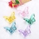 Hair Claw Clips Jaw Clips 3.3 Inch Girls Clear Butterfly Hair Clips, Beautiful Butterfly Hair Clips Hair Accessories For Girls And Women.(Large Sized,5 Pack)