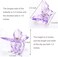Hair Claw Clips Jaw Clips 3.3 Inch Girls Clear Butterfly Hair Clips, Beautiful Butterfly Hair Clips Hair Accessories For Girls And Women.(Large Sized,5 Pack)