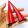Pair Of Anime Chainsaw Man Power Cosplay Hair Clip Red Pvc Horns Headwear Accessory Props Halloween
