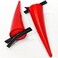 Pair Of Anime Chainsaw Man Power Cosplay Hair Clip Red Pvc Horns Headwear Accessory Props Halloween