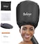 Hair Dryer Bonnet, Large Bonnet Hooded Hair Dryer Attachment For Speeds Up Drying Time &amp; Deep Conditioning, Fits All Head Sizes &amp; All Hair Styling, For Women Long Curly Braid Hair (Black, Universal)