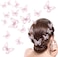 Willbond 18 Pieces Butterfly Hair Clip, Lace Bows, Embroidery Hair Pins And Accessories For Halloween Cosplaying Women Girls Teens, 2 Sizes (Pink)