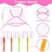 Waydress 6 Pieces Tipping Cap Highlight Hair Cap Salon Hair Coloring Highlighting Dye Cap With 4 Pieces Hair Highlighting Needles Crochet Hooks For Dyeing Hair Hairdressing Tool