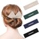 4 قطع من أدوات صنع كعكة الشعر الرائعة، أداة صنع كعكة الشعر بمشبك سحري، صانعة كعكة الشعر الفرنسية، أربطة مرنة قابلة لإعادة الاستخدام للفتيات والنساء، أداة تصفيف الشعر (أسود، كاكي، أخضر، أزرق داكن)