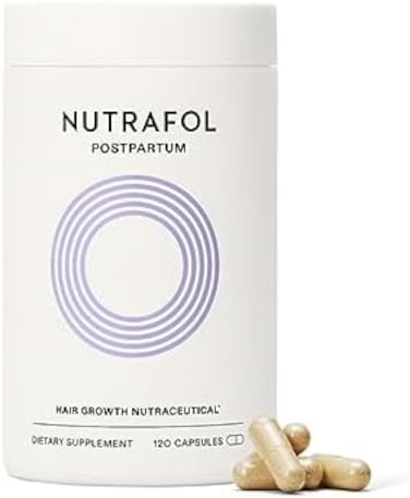 Nutrafol (120 Count (Pack Of 1)) - Postpartum Hair Growth Supplement With Clinically Effective, Breastfeeding-Friendly Ingredients For Visibly Thicker, Stronger Hair (1-Month Supply)
