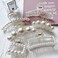 8 Pcs Large Pearl Hair Claw Clips For Thick Hair Pearl Hair Clips Jaw Clips Barrettes Nonslip Hair Styling Gift Hair Accessories For Women And Girls