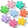 Janfun Hair Claw Clips 8Pcs Flower Hair Clips &ndash; Big Cute Claw Clips For Women Thick Hair, Large, Strong Hold For Women Thin Hair 8 Colors