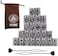 Modpion 24Pcs Norse Vikings Runes Hair Bead Kit, 15Mm*10Mm, Zinc Alloy, Stainless Steel, Tibetan Alloy, Rectangular, Tan, Diy Beads For Hair Braids, Beard, Pendants, Bracelets