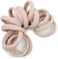 Cyndibands Soft And Stretchy 1.5' Seamless Fabric Ponytail Holders In Cream For Blondes - 12 Hair Ties